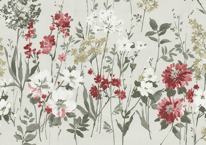 Wild Meadow, Ruby - Roman Blind - Image 6